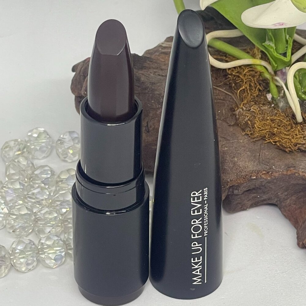 Make Up For Ever Rouge Artist Intense Color Lipstick - 422 Edgy Black - New